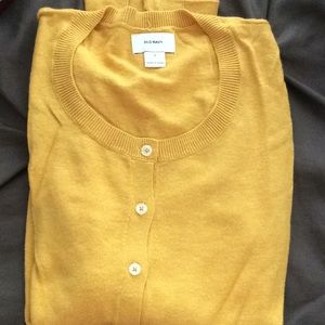 Mustard button down  cardigan
